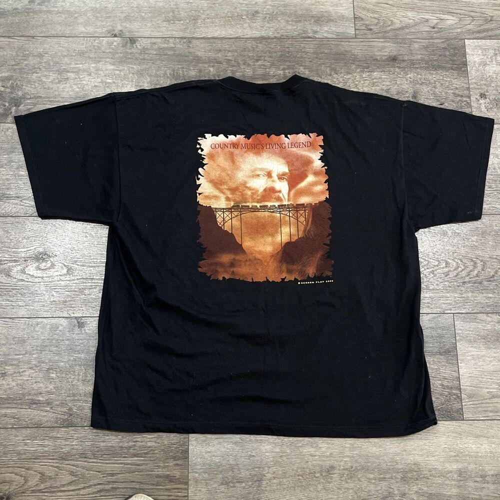 Vintage 2000 Merle Haggard Living Legend Black T-Shirt USA - Men’s 3XL - Picture 7 of 8